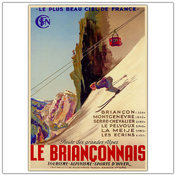 Le Brianconnais-Framed 35x47 Canvas Art
