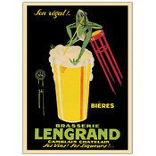 Bieres Brasserie Lengrand by G. Piana-Framed 24x32