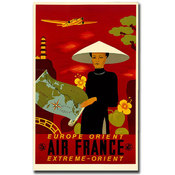 Air France Orient Express-Gallery Wrapped 18x24 Ca