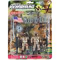 3.25" 2 Piece Soldier With 6 Accessories