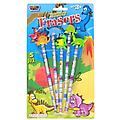 5 Pack Dinosaur Eraser Topper Pencil