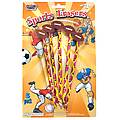 5 Pack Football Eraser Toppers Pencil