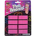 Colortech 8Pk Pink Erasers On Blistercard