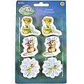 Fairies 6 Pack Die Cut Erasers On Card