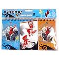 Extreme Sports 3 Pack Spiral Memo Pads 3x5" in Bag