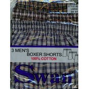 Swan 100% Cotton Men's Boxer Shorts