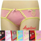 Angelina Cotton/Spandex Low-Rise Bikini Panty