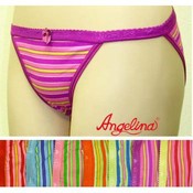Angelina Cotton/Spandex Womens String Bikini Panty