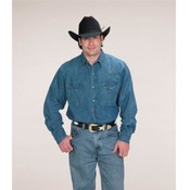 Men's Western Shirt - Denim Size 3XL