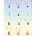 Assorted Large Ceramic Painted Necklaces
