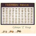Z Shape Catseye Ring Assortment