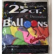 25 count 9 inch Balloons  Choose Your Color