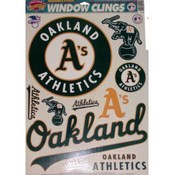 Oakland A's Athletics Window Cling Reusable