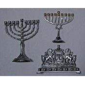 Wholesale Set of 3 Different Chanukah Menorahs - P