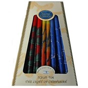 Tr-Color MultiColor Premium Chanukah Candles
