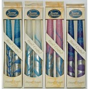 Wholesale 7.5" Taper Candles - 2-Packs - "Silver S