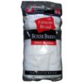 Famous Brand 2 Pair Pack Mens White Boxer Briefs