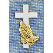 Cross/Praying Hands Pin