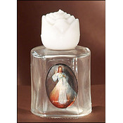 Divine Mercy Glass Holy Water Bottles