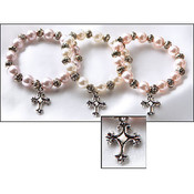 Bracelet With Cross Dangle