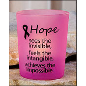 Breast Cancer Awareness  Flameless Votive Candle