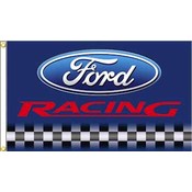 Ford Racing Flag (Blue Background)