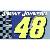 Jimmie Johnson #48 - 2-Sided Car Flag 11" X 18"