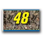 Jimmy Johnson #48 2-sided Realtree Camouflage 3x5