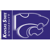 Kansas State 2 Sided 3' X 5' Banner