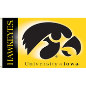 Iowa Hawkeyes 2-Sided 3x5' Flags