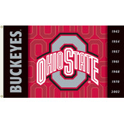 Ohio State Buckeyes 2-Sided 3x5' Flags