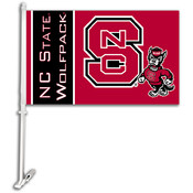 N. Carolina State Wolfpack Car Flag