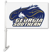 Georgia Southern White Car Flag