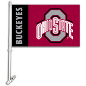 Ohio State Buckeyes 2-Sided Car Flag