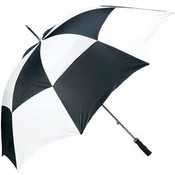 All-Weather 60" Black and White Vented Umbrella