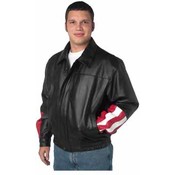 USA/Eagle - Leather Bomber Jacket