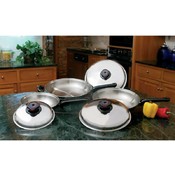 6pc Stainless Steel Skillet Set