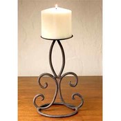 Round Base Fleur Pillar Holder