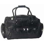 Italian 23" Lambskin Leather Travel Bag