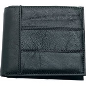 Men's Solid Genuine Leather Bi-Fold Wallet