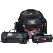 Diamond 3pc Buffalo Leather Motorcycle Bag Set