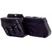 Diamond 2pc Slanted Motorcycle Saddle Bag Set