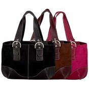 Faux Suede Purse - Black Only