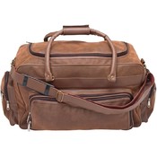 24" Brown Faux Leather Tote Bag
