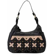 Genuine Leather and Suede Purse