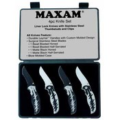 4pc Liner Lock Knife Set