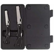 2pc Rifle Shaped Lockback Knife Set