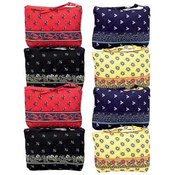 8pc Quilted Cosmetic Bag Set
