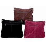 10pc Genuine Suede Leather Shoulder Bag Set