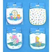 Terry Cloth Bib W/Velcro Closure Asst Designs